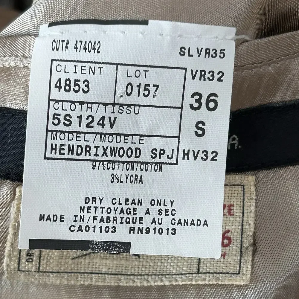 John Varvatos USA Hendrixwood Sport Jacket Blazer Men’s 36S